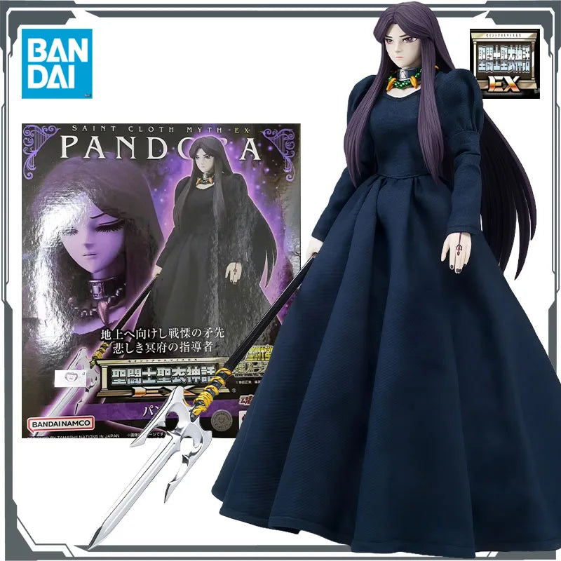 Bandai Original Myth Cloth EX Pandora 165mm Anime Action Figures Toys for Boys Christmas Gift Collectible Model Ornaments