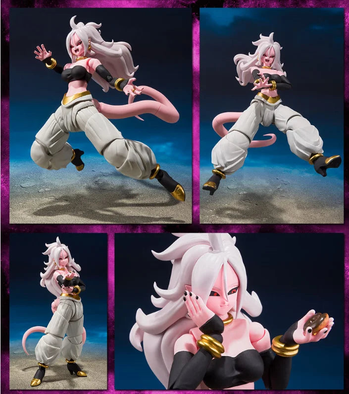 BANDAI S.H.Figuarts Android 21 Action Figure Dragon Ball Z SHF Anime Collectible Model Toy for Fans Original in Stock