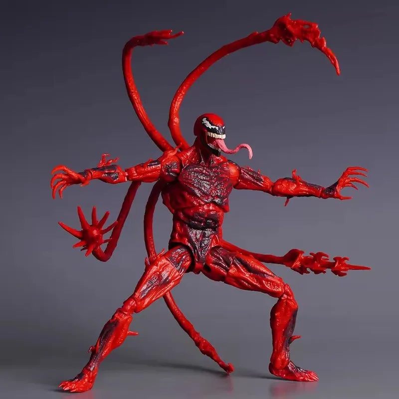 Legends Series Carnage Action Figure Red Venom Figurine Change Face Statue Model Doll Collectible Customized Decorate Gift Toy
