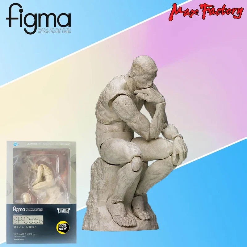 Max Factory Genuine Figma Series Desktop Art Museum Victoire De Samothrace ，Thinker Gypsum Ver Movable Model Exquisite Toys