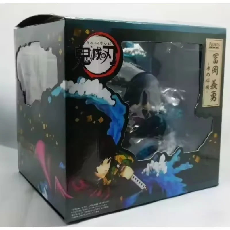 In Stock Demon Slayer Zero Tomioka Giyuu Water Hashira Figure Anime Model Desktop Ornament Kimetsu No Yaiba Statue Kid Toy Gift