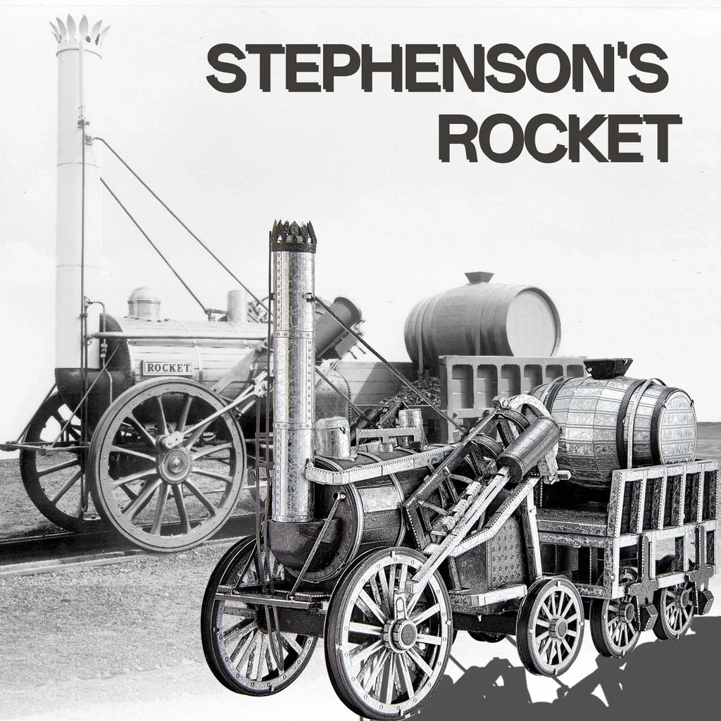 Piececool Metal 3D Puzzles Rocket (Lokomotive) Diy Assembly Metal Model Kits DIY Jigsaw Building Blocks Best Gifts for Adult