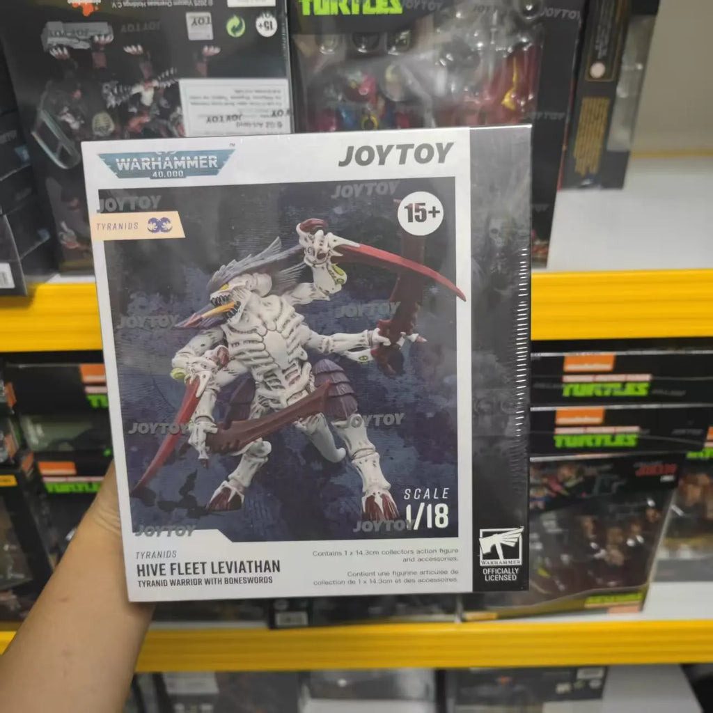 【In Stock】JOYTOY Warhammer 40K Tyranids Hive Fleet Leviathan Tyranid Warrior with Boneswords Toys 1/18 Action Figure
