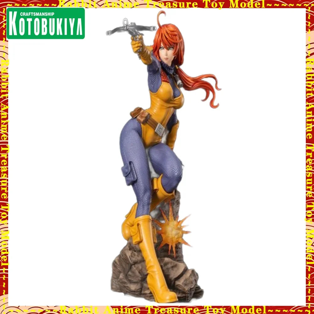 In Stock Original Genuine Kotobukiya G I Joe Bishoujo Scarlett Statue PVC ABS Collector Gift Decoration