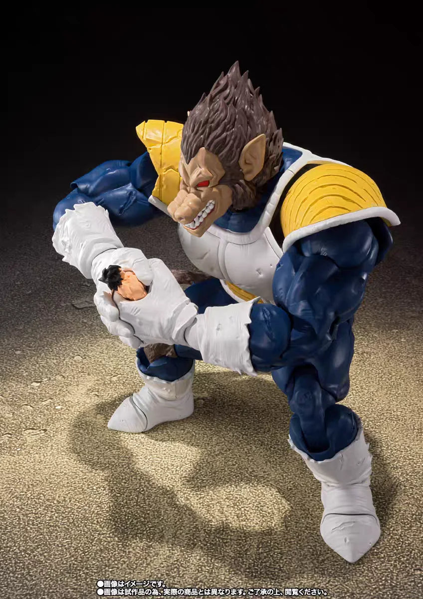 new In Stock Bandai Soul Limited SHF Saiyan Invasion Vegeta Big Ape Giant Ape Brand  Anime Figure Model Collection Toy Gift