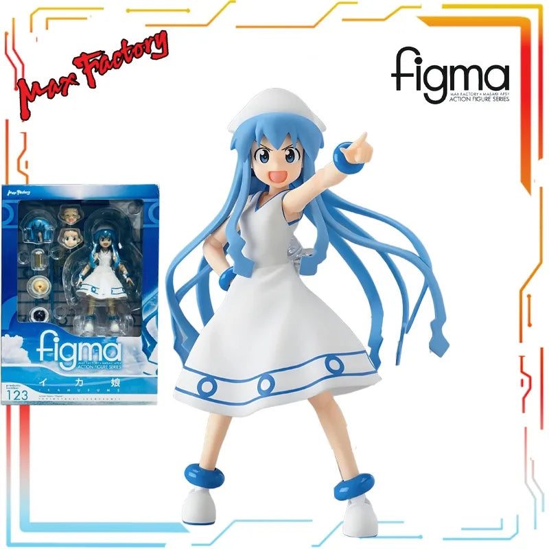 Max Factory Figma Finished Product Movable Proportional Doll Series Invasion!? Squid Girl Anime Toys Model Festival Gift for Boy