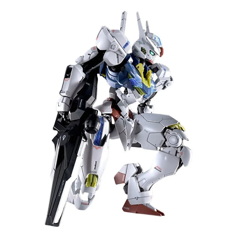 Bandai Genuine GUNDAM AERIAL [PERMET SCORE SIX] FM Anime Action Figure Robot Periphery Collectible Assembly Model Toys Children