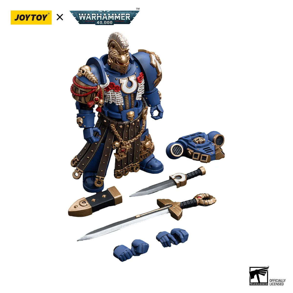 JOYTOY Warhammer 40k 1/18 Action Figures Anime 12cm Ultramarines Honour Guard Chapter Champion