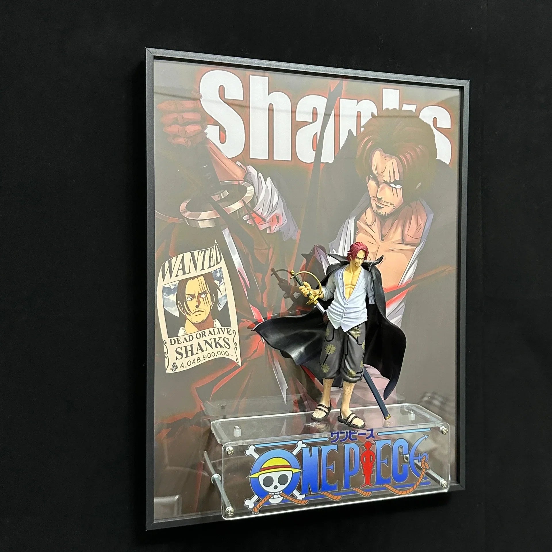 One Pieces Poster 3D Edward Newgate Anime Figure Art Poster Painting Wall Art Retro Posters Decorative Paintings For Home Gifts