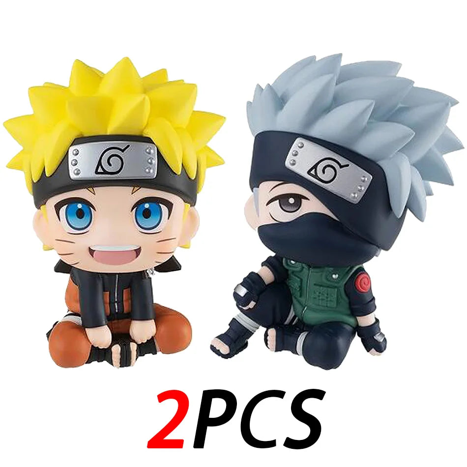 Popular Naruto Anime Figures Kakashi Action Figures Q Version Models Cute Sasuke Itachi Figures Car Decoration Accessories Toys