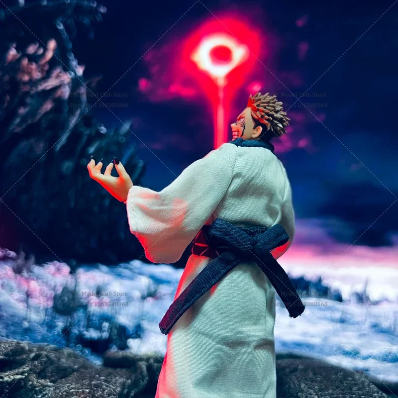 1/12 Scale Male Clothes Jujutsu Kaisen Ryomen Sukuna kimono Sets Japanese Anime For SHF 6-inch Action Figure Soldier Scene