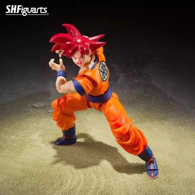 BANDAI S.H.Figuarts SUPER SAIYAN GOD SON GOKU SAIYAN GOD INSTILLED WITH THE LIGHT OF RIGHTEOUS HEARTS 14CM Action Figure Model