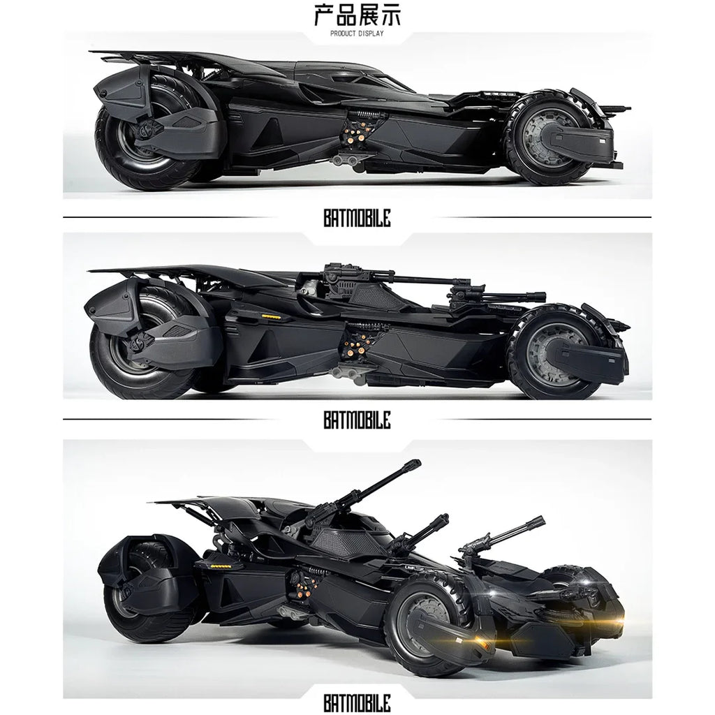 Hot XWS Batmobile Assembly Model DC Justice League BVS Batman Action Figure 1/12 Big Ben Batman Statue Collection Kid Toy