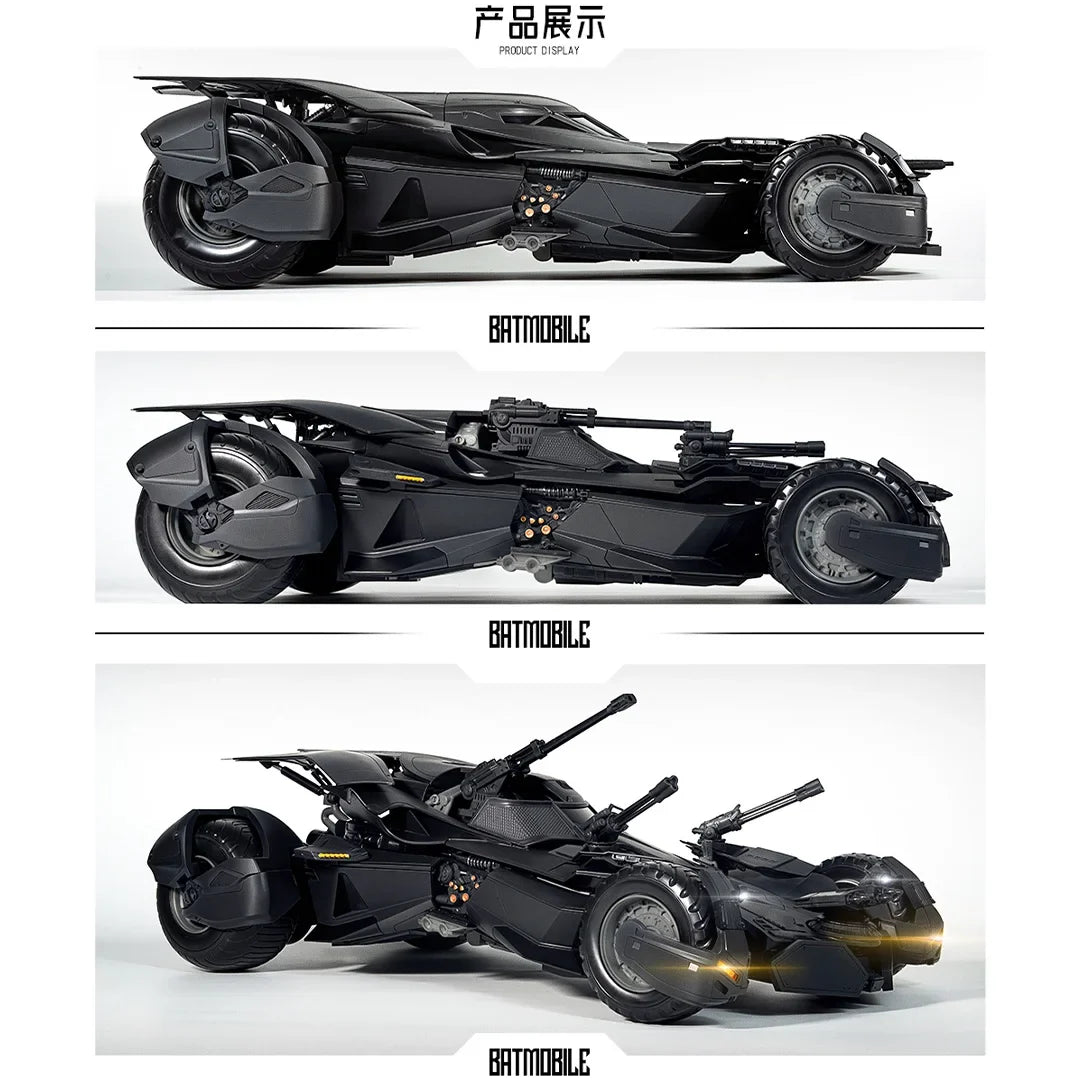 Hot XWS Batmobile Assembly Model DC Justice League BVS Batman Action Figure 1/12 Big Ben Batman Statue Collection Kid Toy