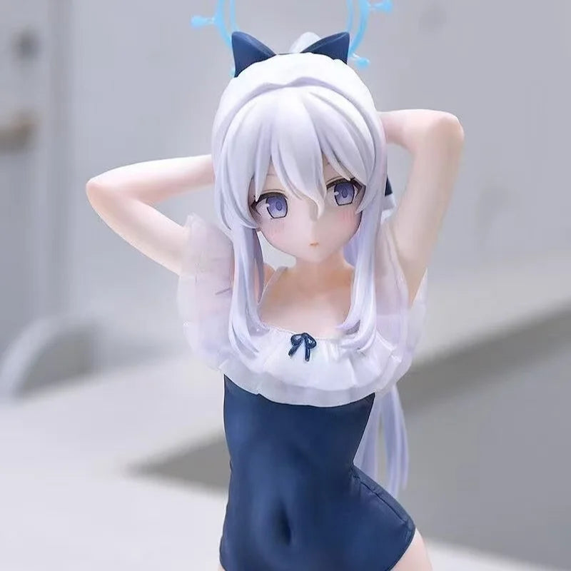 Japanese Hand Figure Yuexue Gongzi Japanese Version Azure File Swimsuit Beautiful Girl Desktop Ornament Anime Hand Figure Model