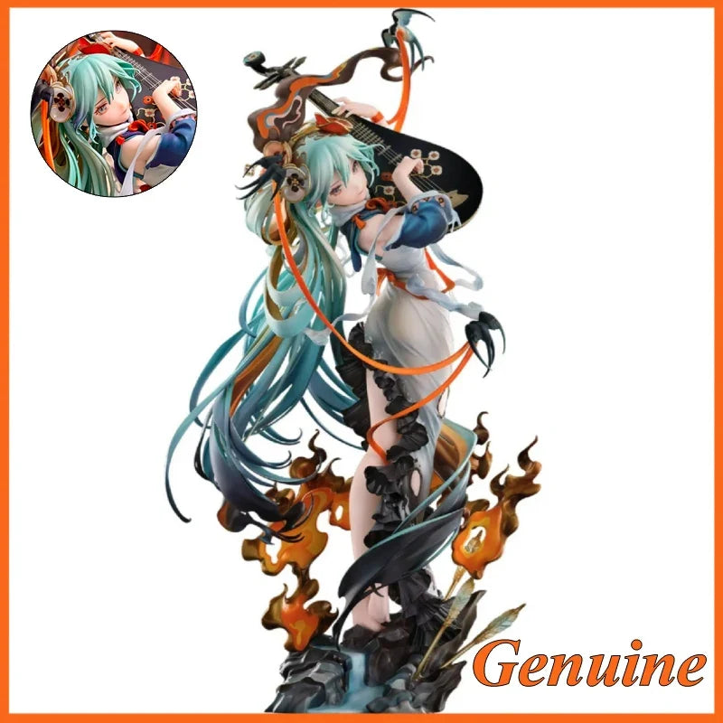 Gsc Original Hatsune Miku Shi Mian Mai Fu Ver Figure Ambushed From All Sides Miku Genuine Action Figurine Anime Model Doll Toy
