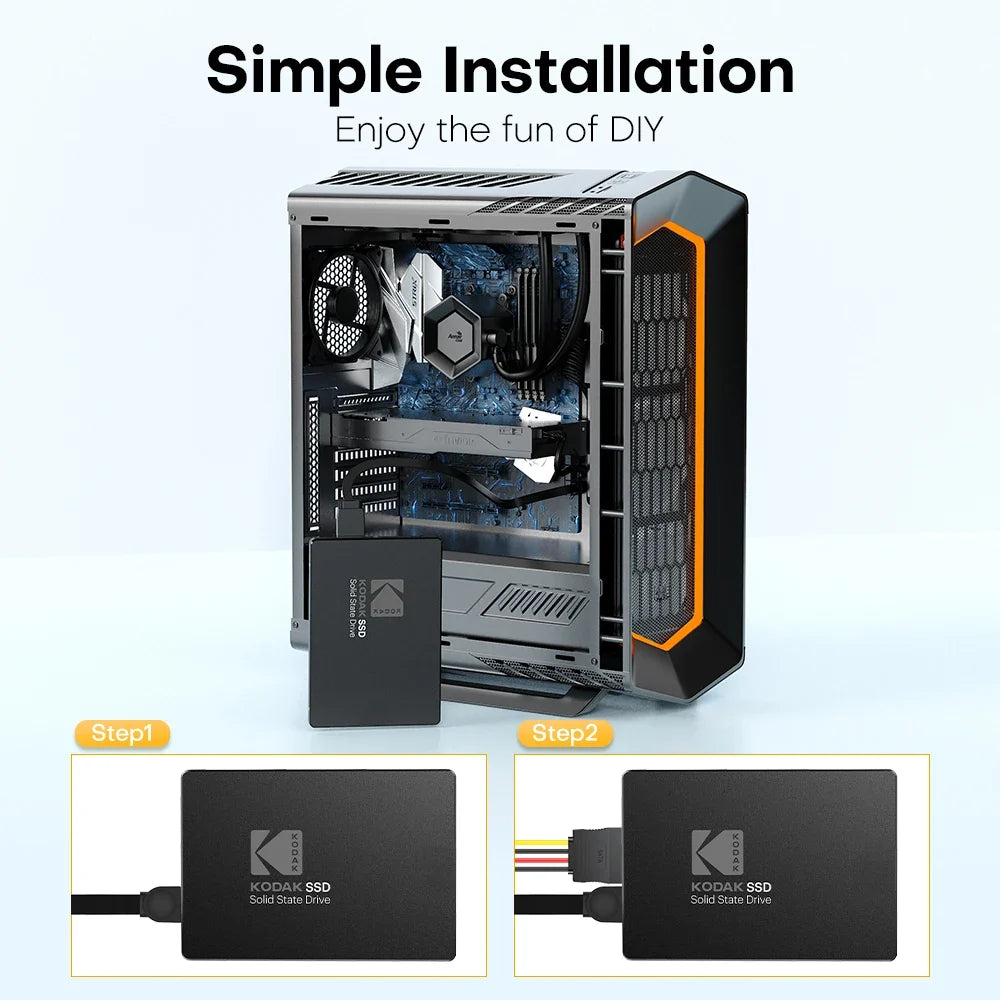Kodak X120 PRO SSD 1TB SATAIII SSD 512GB 256GB 128GB HD 1TB Internal Solid State Hard Disk 2.5 for Laptop Computer