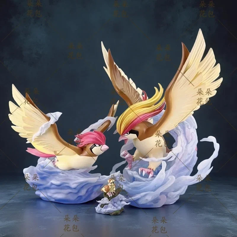 In Stock 1/20 Pidgeot Pidgey Anime Figures Pidgeotto Figurine Pvc Statue Collection Room Decoration Model Custom Toys Gifts