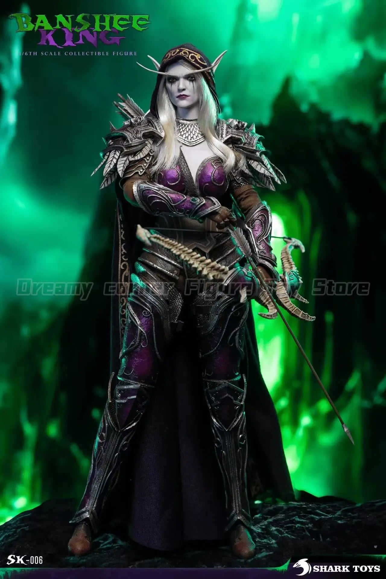 【In Stock】SHARK TOYS SK-006 World of Warcraft Sylvanas Windrunner 1/6 Scale Action Figure Model Collection