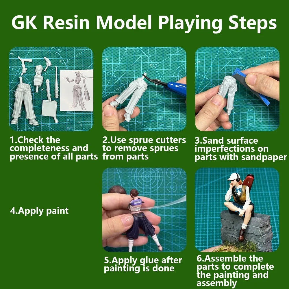 Shadow Beast Resin White Model Printing of High-precision Model Parts 3D Printed Figurines DIY Coloring Self-assembly Models