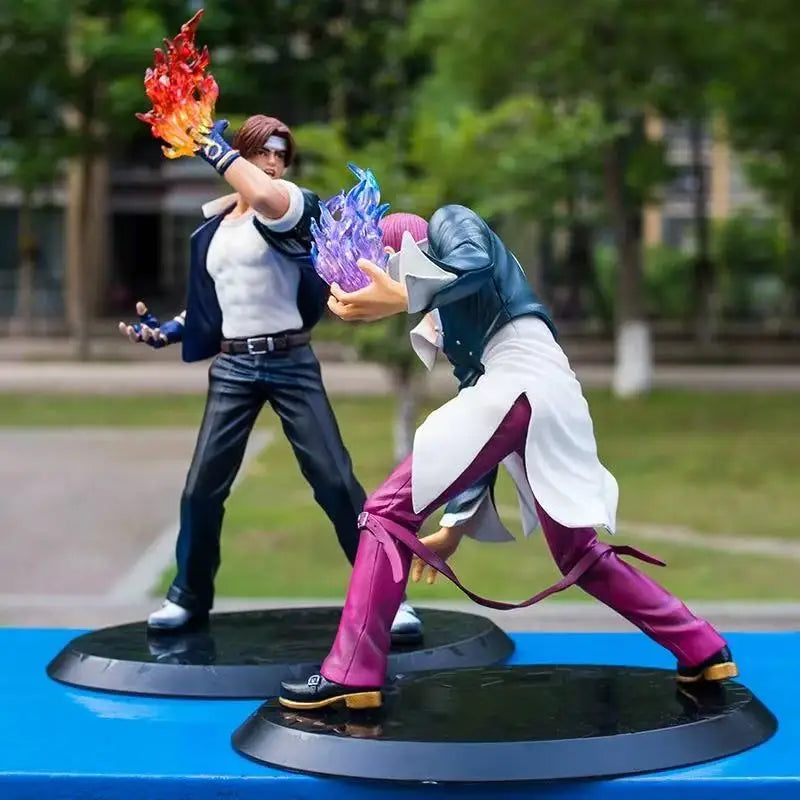 18cm The King of Fighters '98 SNK Anime Figure Kyo Kusanagi Iori Yagami Action Figures Arcade Game peripheral PVC Model Toy Gift
