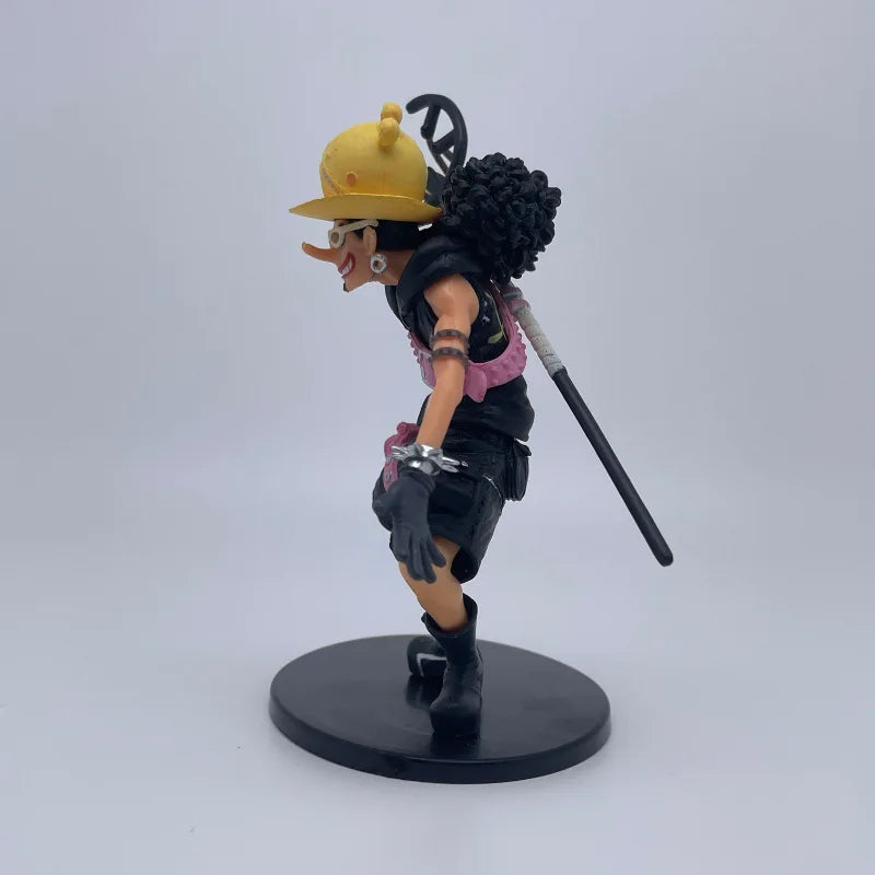 12cm Cartoon Anime One Piece Ussop PVC Action Figure Collection Handmade Model Car Desktop Decoration Kids Charm Toys Gift