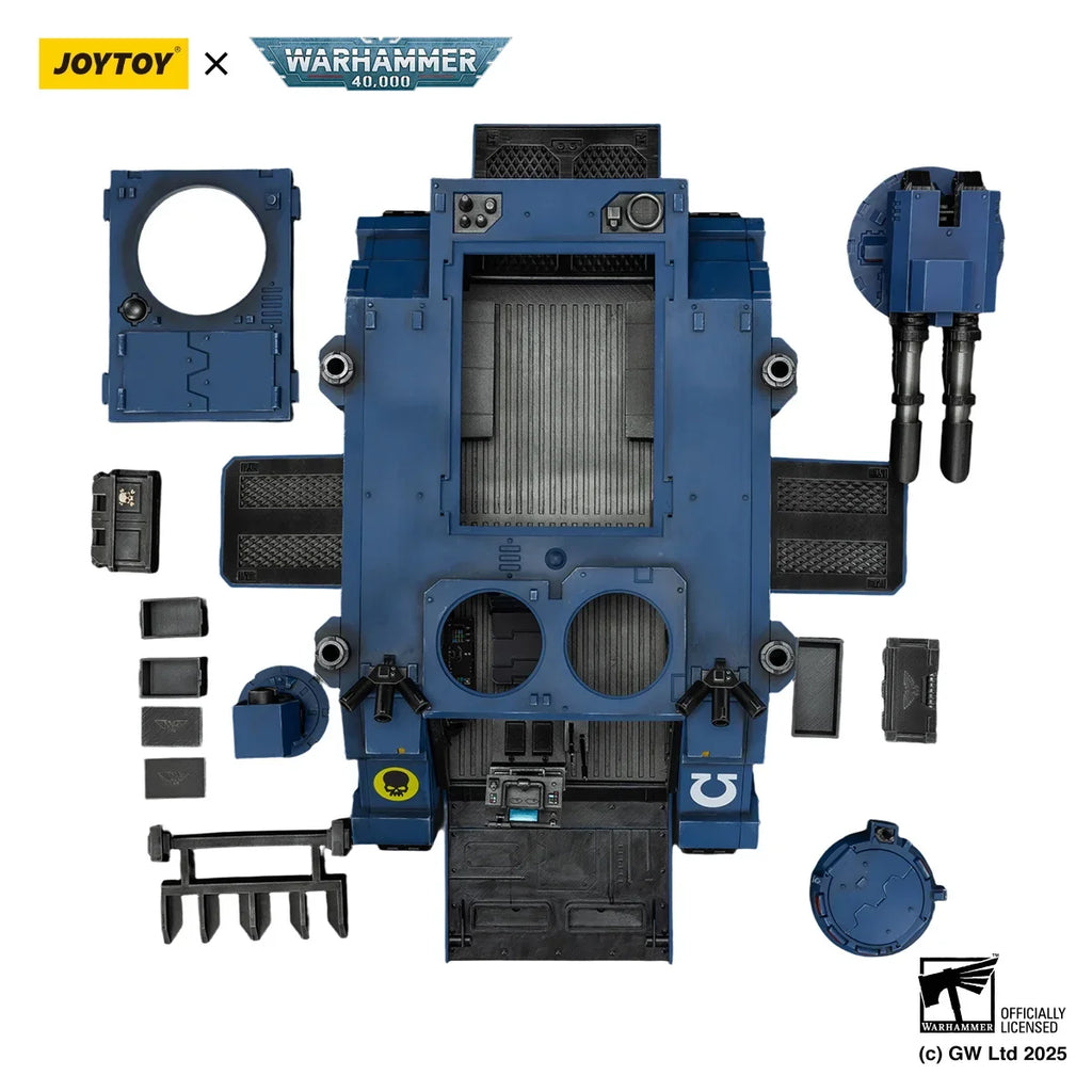 JOYTOY 1/18 Warhammer 40K Action Figures Ultramarines Razorback with twin lascannon