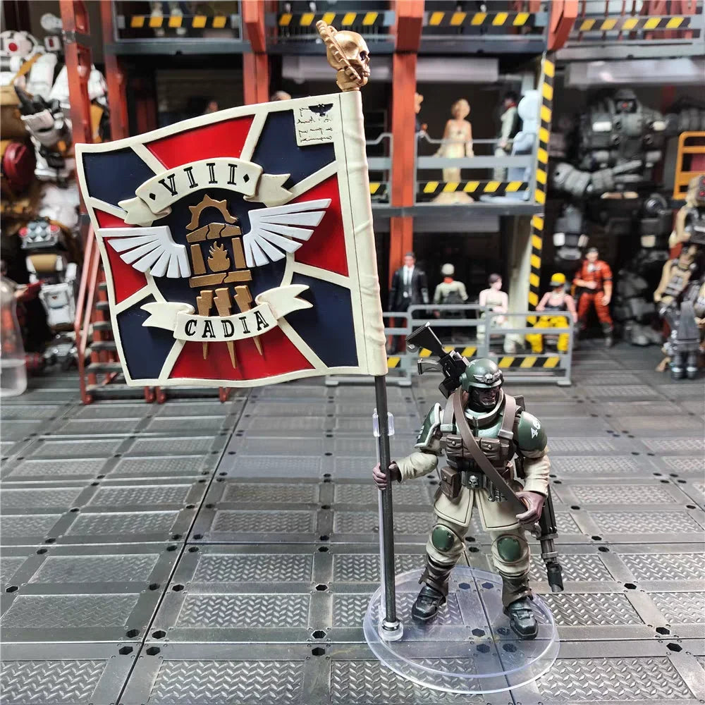 【In stock】JOYTOY Warhammer 40K Astra Militarum Cadian Command Team 1/18Action Figure Soldier Action Model Art Toy Gift