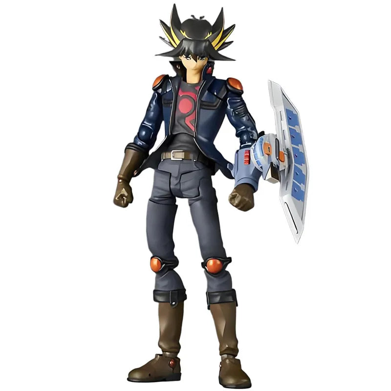 KAIYODO Original REVOLTECH JUNK WARRIOR&Yusei Fudo 200mm&165mm Anime Action Figure Assembly Model Toys  Model Gifts for Boys