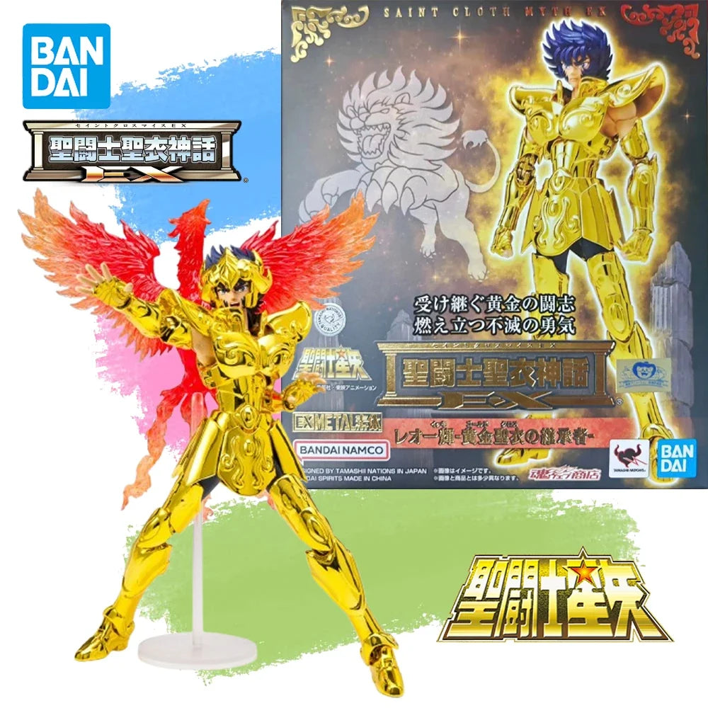 In Stock Genuine BANDAI Saint Garment Myth EX Saint Seiya Heir to the Golden Garment Leo Ikki Figure Anime Action Model Toy