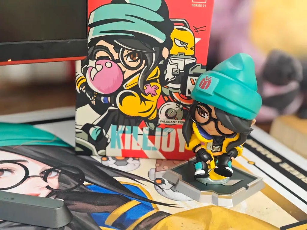Original Valorant Killjoy Q Version Anime Figure Official Game Merchandise Decoration Model Decoration Toy Gifts