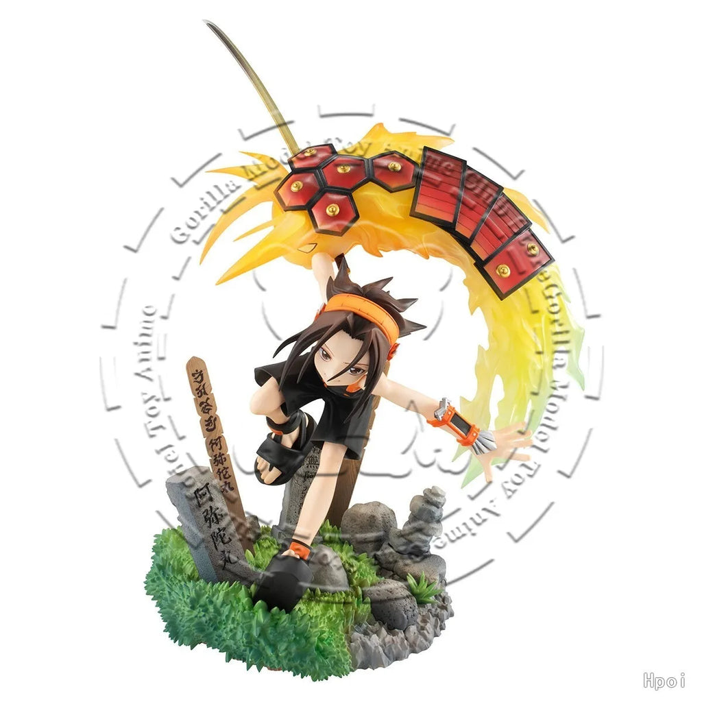 In Stock Original Genuine MegaHouse Lucrea Yoh Asakura SHAMAN KING Figure 180mm Anime Statue Japanese Collectible Model Gift