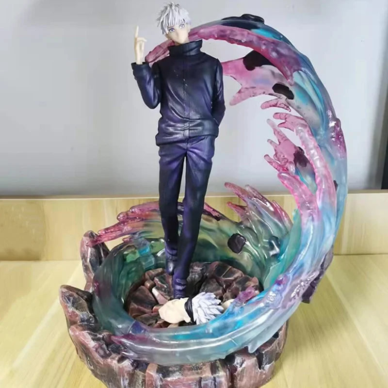35cm New Jujutsu Kaisen Satoru Gojo Handmade Action Figures Original Hand-Made Pvc Model Anime Figure Collection Toys Gifts