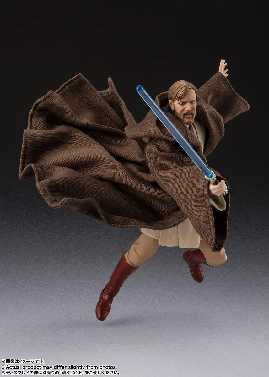 In Stock Genuine BANDAI SHFiguarts Star Wars Episode III Revenge of the Sith Obi Wan Kenobi Figure Anime Action Model Toy