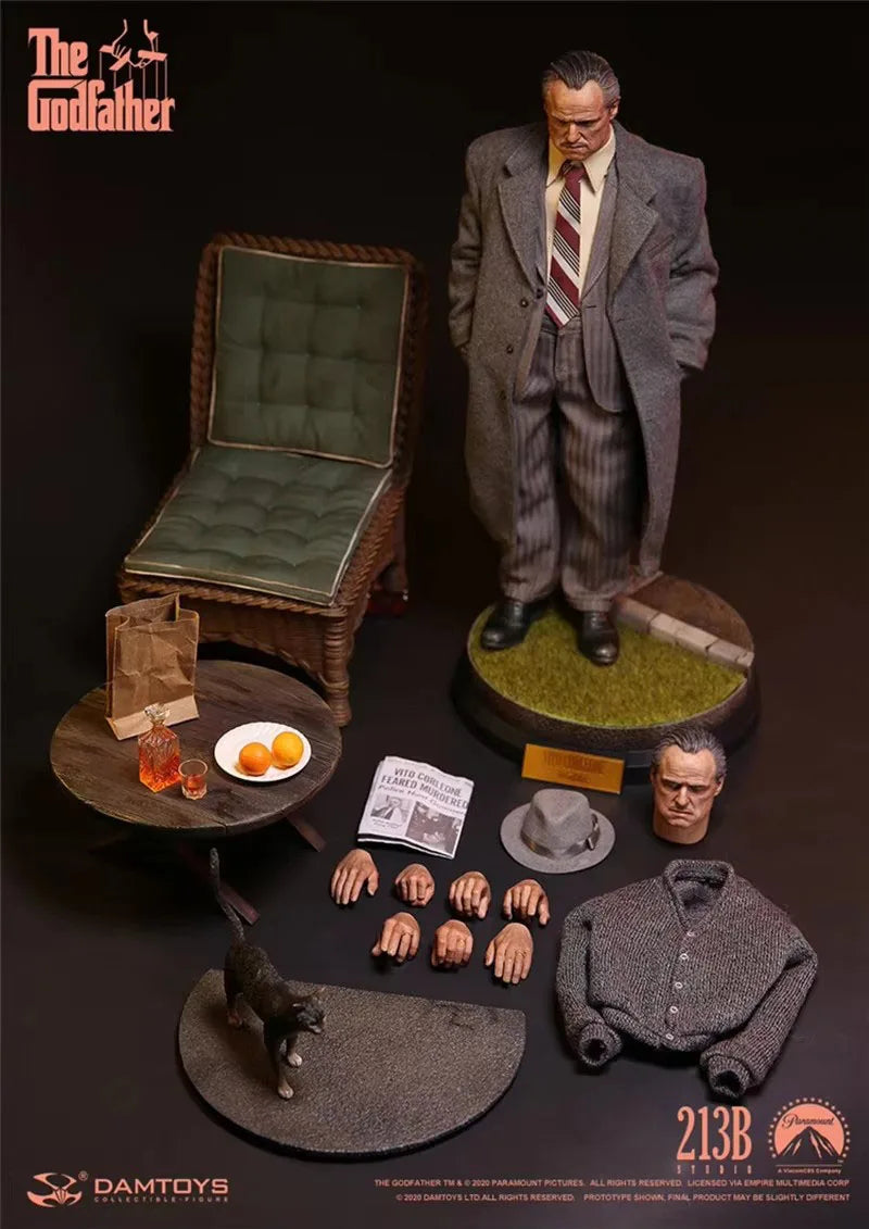 DAMTOYS DMS032/DMS033 1/6 Scale Classic Der Pate Vito Corleone 12'' Full Set Männliche Actionfiguren Spielzeug für Fans Geschenke