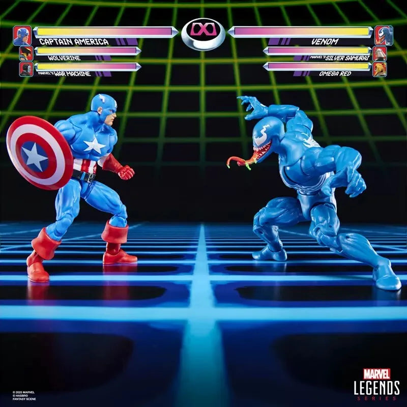 Marvel Legends Gamerverse Series Captain America Vs Venom Action Figure 1/12 Marvel Figure Joints Movable Toy Collect Decor Gift