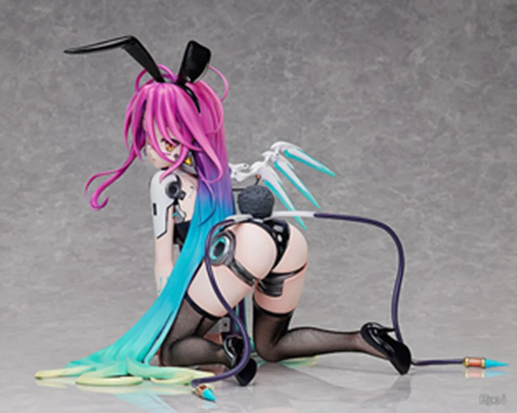 15cm Anime No Game No Life Figure Shiro Figure B-style Bunny Girl Ver Kneeling Figure Toy Gift Collection Aciton Figure PVC