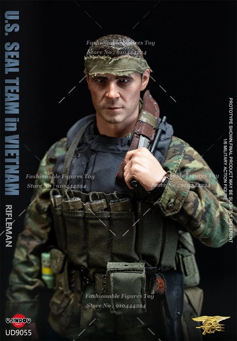 IN STOCK UD9055 1/6 Scale Men Soldier U.S.SEAL TEAM in VIETNAM RIFLEMAN Full Set 12Inch Action Figure Model Collectible Toys