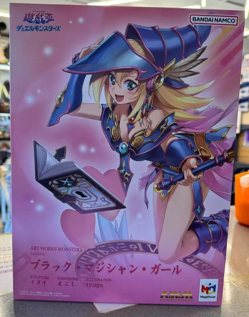 In Stock Original MegaHouse MH Art Works Monsters Yu-Gi-Oh! Duel Monsters Black Magician Girl Limited Edition Toys Models Statue