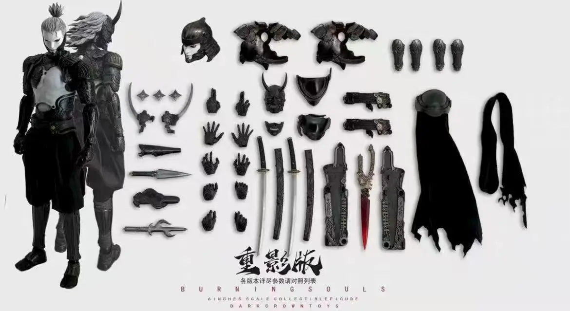 【Original】Darkcrowntoys Dark Crown BURNINGSOULS Ghost Version 1/12 Action Figure Model Toy in stock