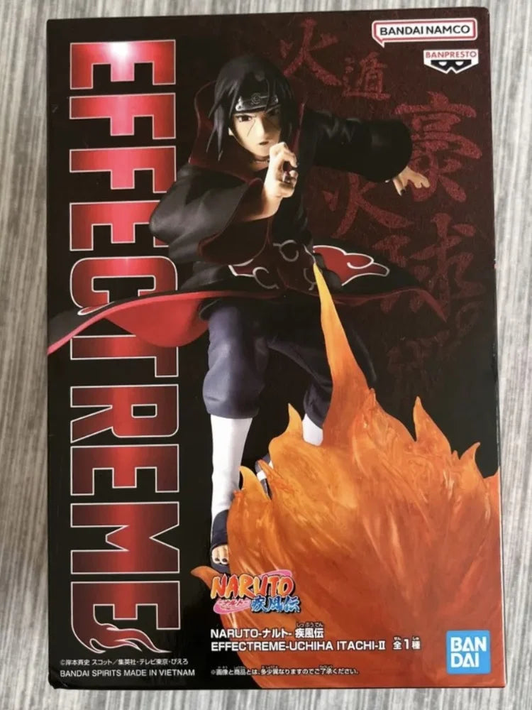 In Stock BANDAI Original NARUTO EFFECTREME UCHIHA ITACHI Anime Action Toy Figures PVC Collection Model Dolls Kids Festival Gifts