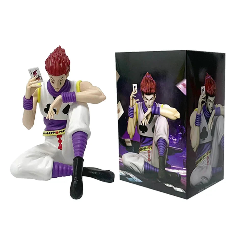 Auf Lager Heißer Verkauf Hisoka Stehend Sitzend Pose Anime Figur Modell Gon Überraschungsspielzeug für Kinder Schreibtisch Ornament Geburtstagsgeschenk