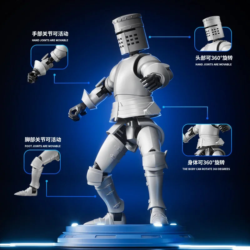New knight Titan 13 Action Figures T13 Figure 3D Printed Multi-Jointed Movable Lucky 13 Action Figure toys for kids gifts