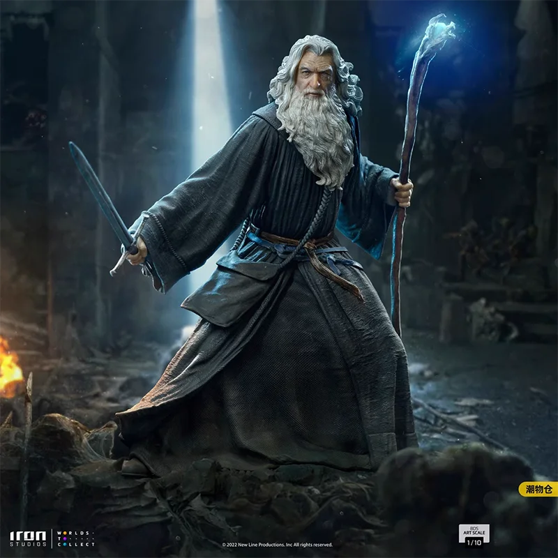 Original IRON STUDIOS 1/10 WBLOR70222-10 Gandalf Collectible Statue Ornaments Figure Model Toys7.8 inches