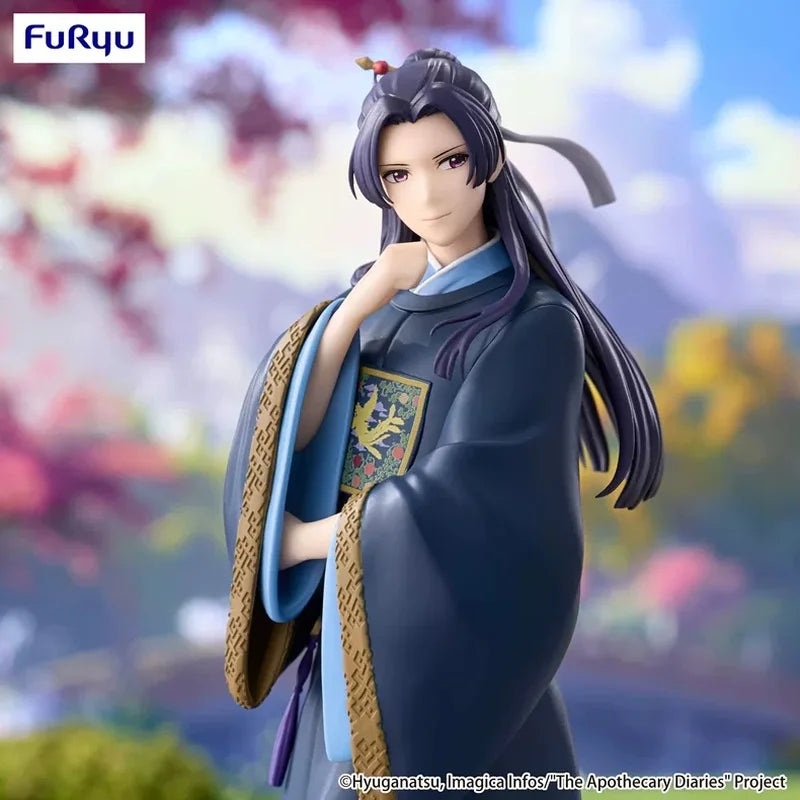 Genuine FuRyu Prepainted Trio-Try-iT Figure Kusuriya No Hitorigoto Jinshi H=19cm Anime Character Figure Desktop Ornament Gifts