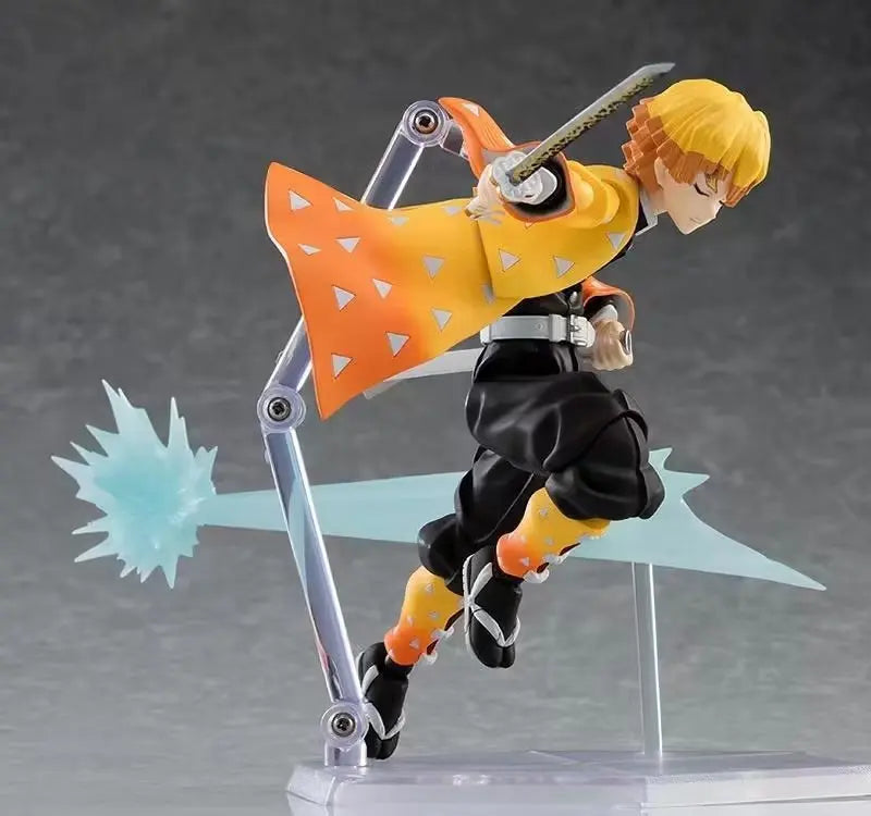 15cm Demon Slayer Anime Figures Agatsuma Zenitsu Action Figure model Doll Collection Toys Gifts