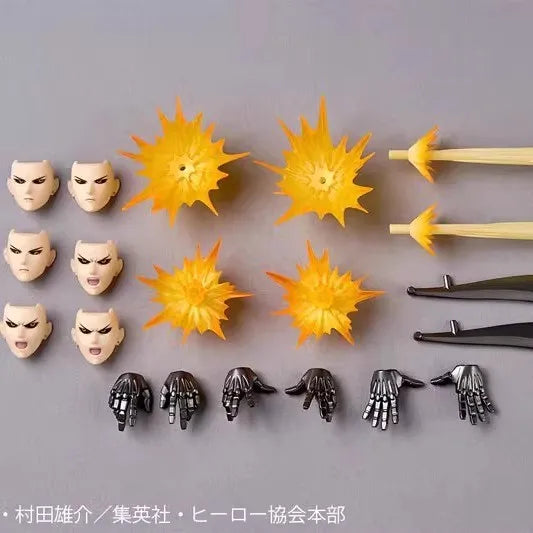 In Stock Original Kaiyodo One Punch Man Genos Action Figure Revoltech Amazing Yamaguchi Genos Toy Collection Model Xmas Gift
