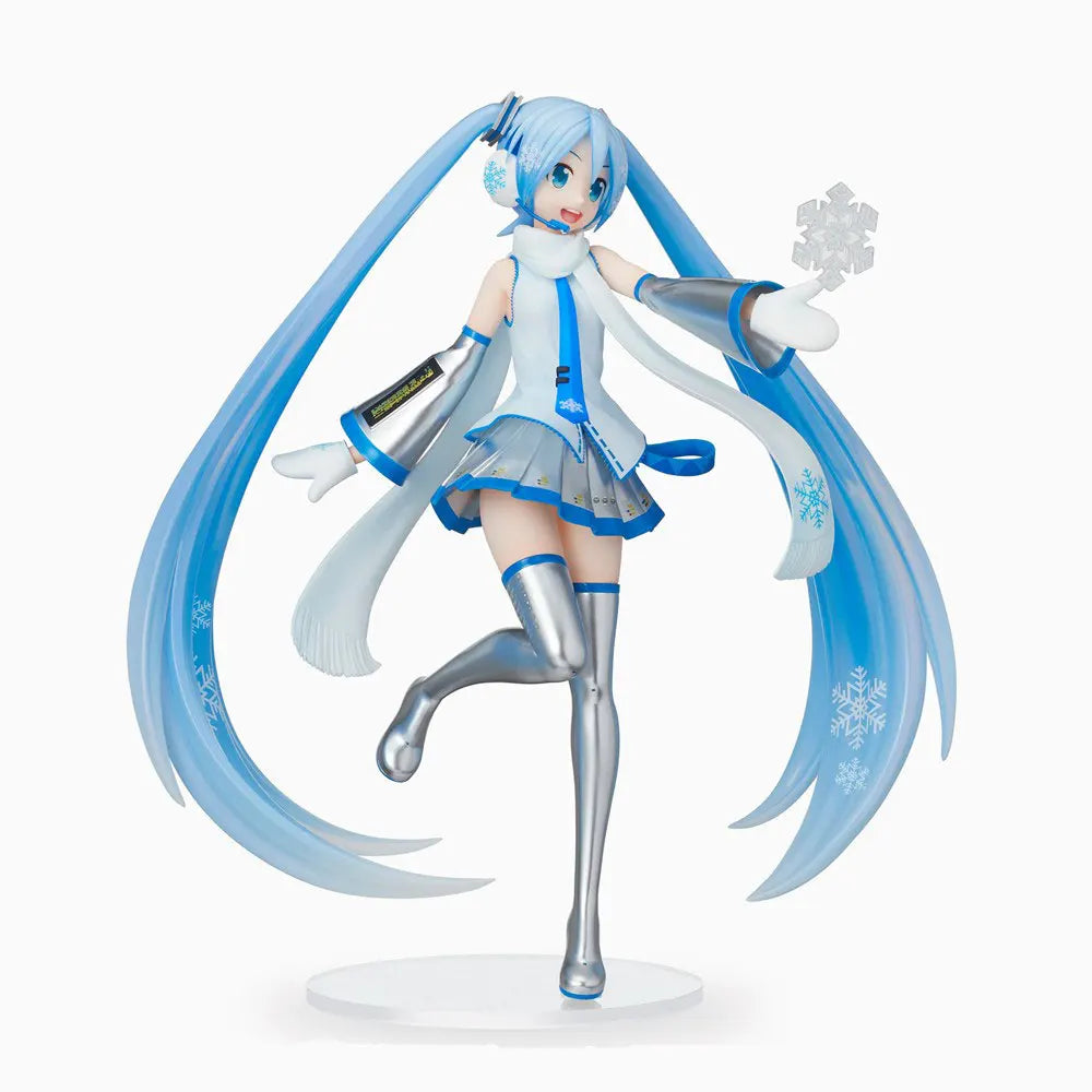22CM Anime Game Genshin Impact Figure SNOW Hatsune Miku Standing Animation Model Toy Gift Collection Decorative Ornaments PVC