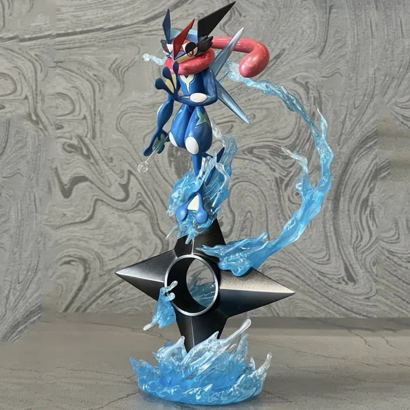 Greninja Figures Anime Figure Gk Water Shuriken Pvc 20cm Figurine Statue Collection Cute Model Doll Children Holiday Toy Gift