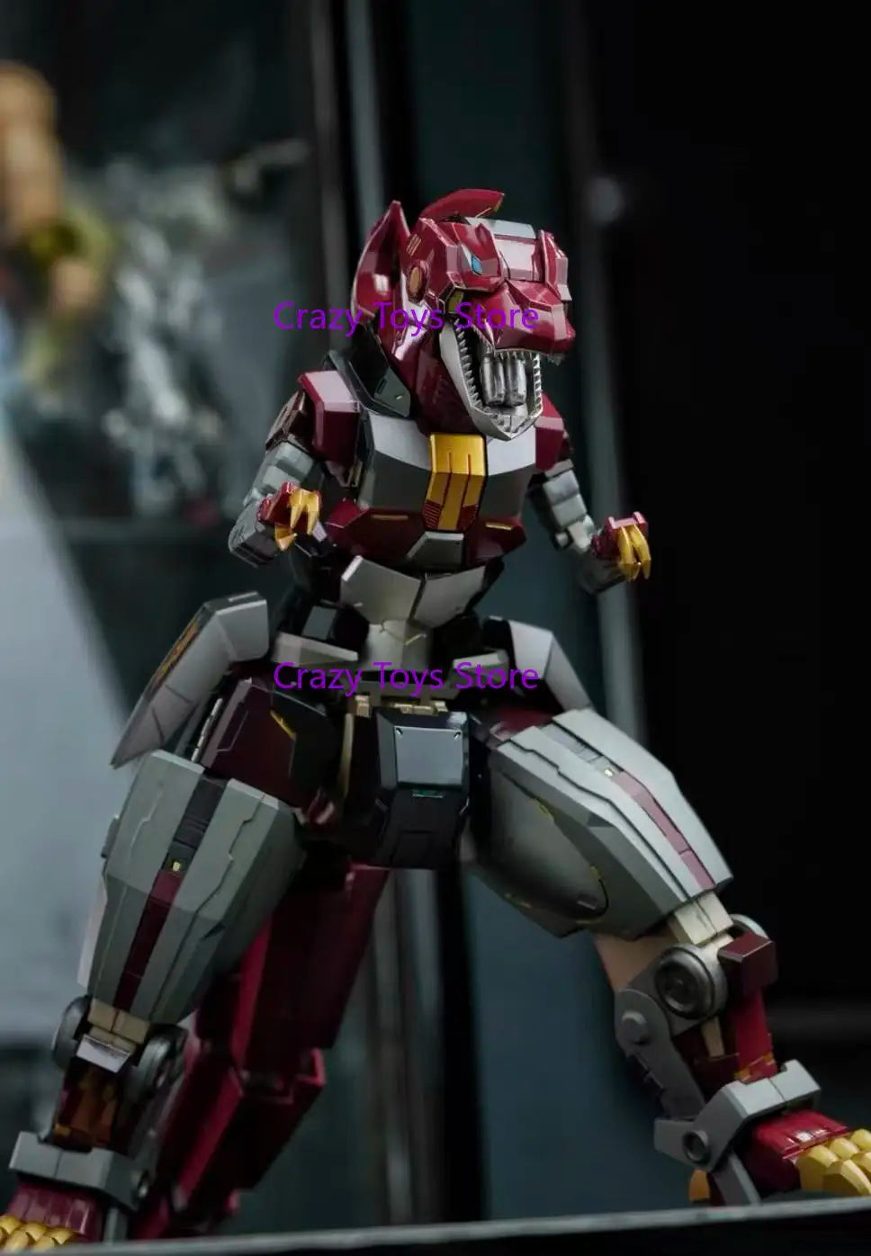 In Stock New Burst Model ZL-01 KO FLAMETOYS BEAST Dragon King Caesar Megazord Alloy Finished Model Movable Figure.